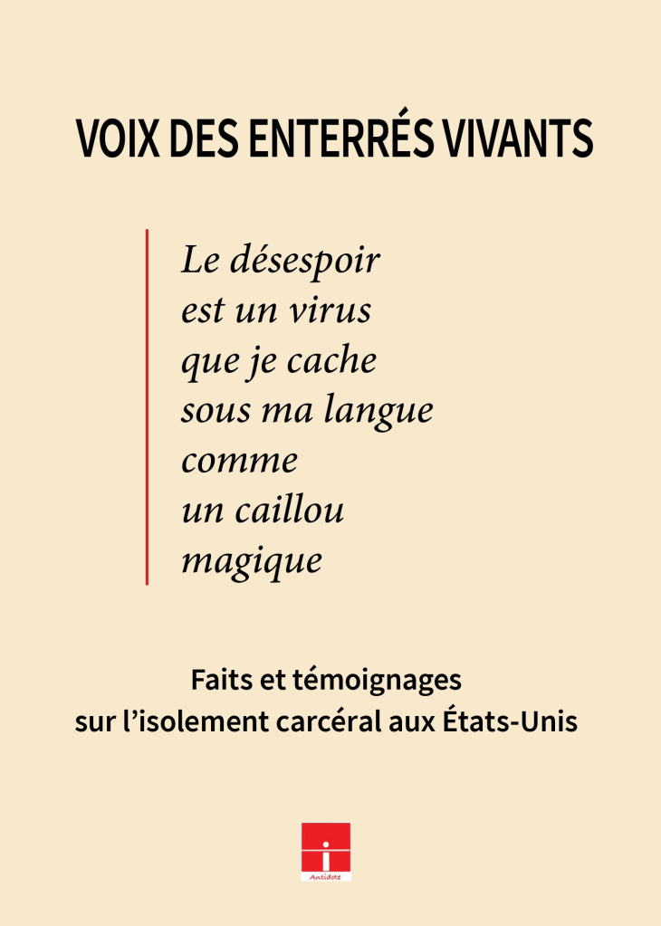 Voix des enterrés vivants Le désespoir est un virus que je cache sous ma langue comme un caillou magique
